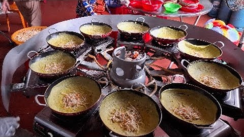 Bánh xèo chay miễn phí rằm tháng 10 xuyên suốt cả ngày chùa mẹ mẫu Tiền Giang 