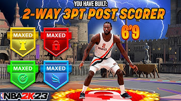 NEW “2-WAY 3PT POST SCORER” CATFISH BUILD ON NBA 2K23! BEST RARE ‘SMALL FORWARD’ BUILD! NBA 2K23