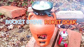 ROKET OCAK NASIL YAPILIR | HOW TO MAKE A ROCKET STOVE #rocketstove #rocket #stove