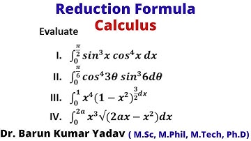 Numerical problems on reduction formula(Wallis formula)|Calculus| part 7 |  #barunmaths