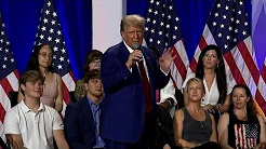Donald Trump holds town hall in La Crosse, WI (Aug. 29, 2024) thumbnail