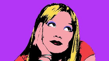 Andy Warhol Pop Art Digital Portrait in Photopea