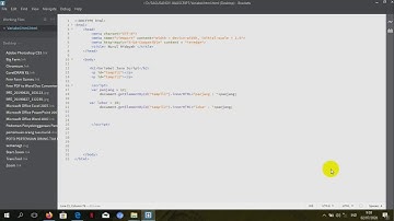 Belajar coding berbasis java script dengan brackets (variabel) tugas 3