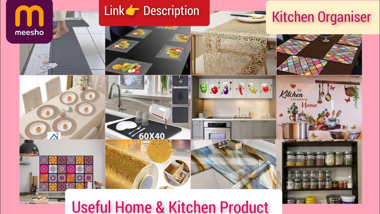 Meesho Kitchen Organizer & Kitchen Mat 🤩 /  Useful Kitchen Product 🤩 / 