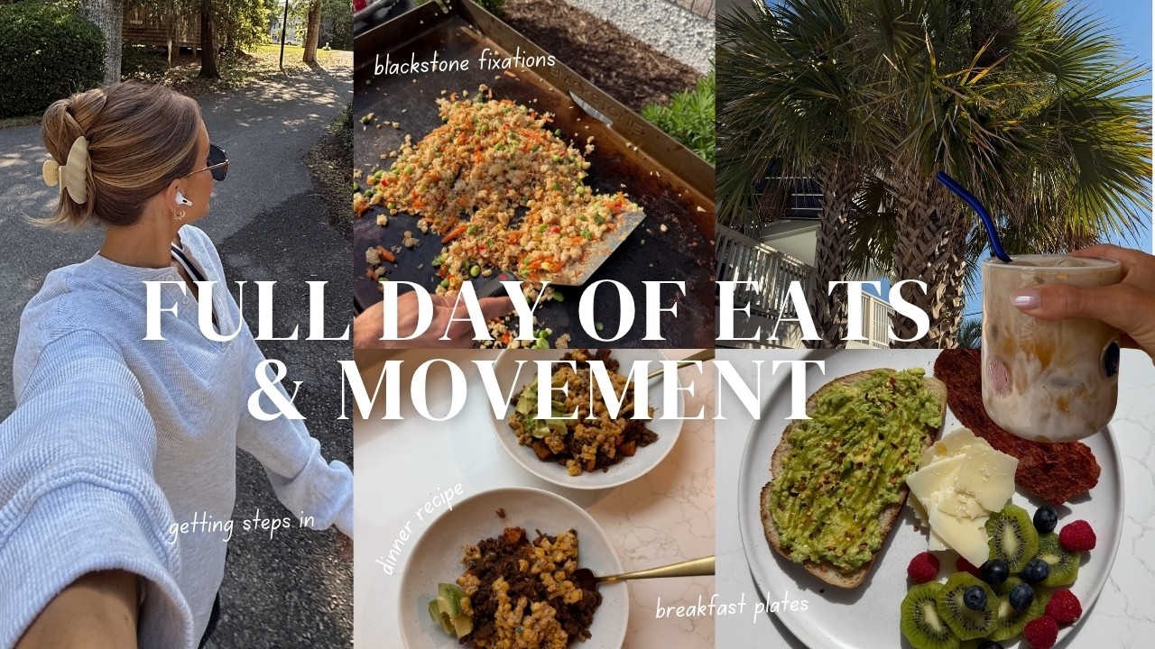 DAY IN MY LIFE: spend a day of meals and workouts with me, things I've been loving, new recipes!!