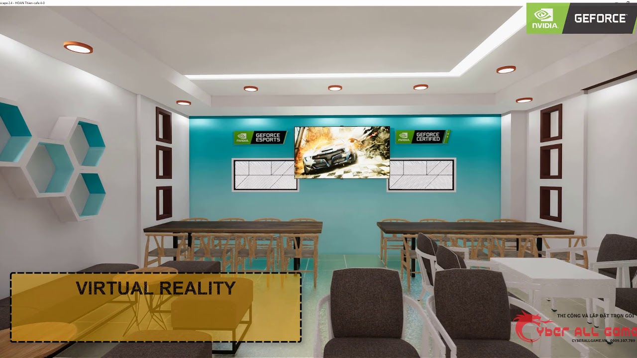 Tư Vấn & Thi Công Cyber All Game & Food GeForce iCafe Nvidia eSport