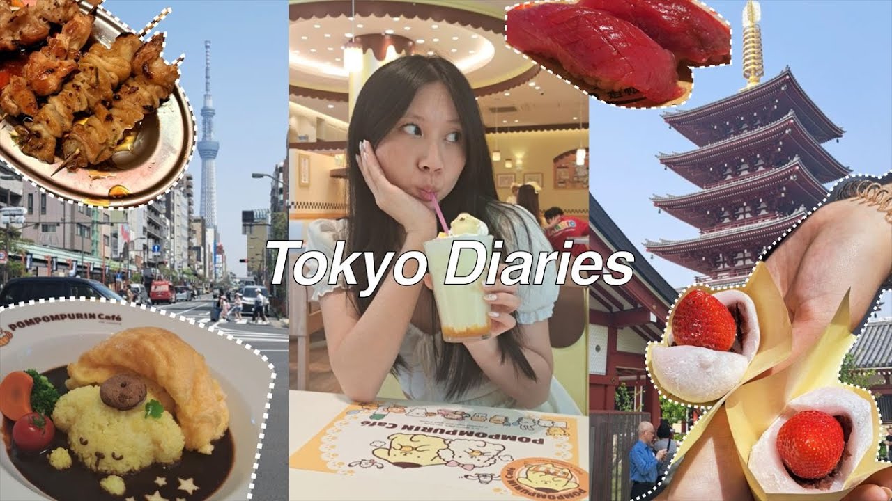 Tokyo Diaries ep.1 🍡 17hr layover in NYC, Harajuku, Shibuya, Asakusa & Shinjuku