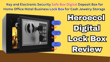 Digitaal slot - Heroecol digitale kluis review – Beveilig uw waardevolle spullen thuis of op kant...