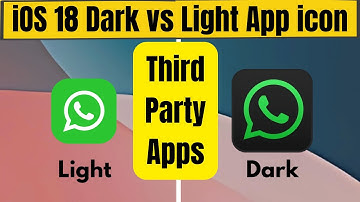 iOS 18: Light vs Dark Third Party App Icons! (Comparison)