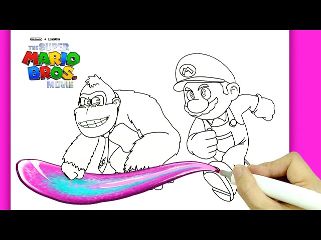 baby donkey kong coloring pages