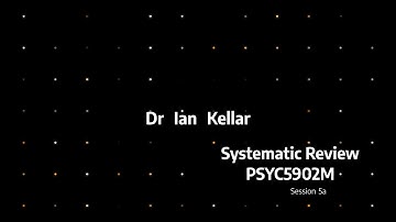 Systematic review session 5a - Automation in systematic reviews & Rayyan