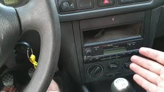 How to unlock safe mode on VW original radio