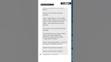 THE SIGNAL CHAT: Editor who received leaked Signal chats releases complete attack plan text chain