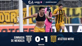 16avos: Gimnasia de Mendoza 0 - Atlético Mitre 1