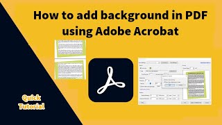 How to add background in PDF