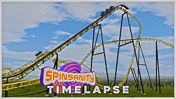 NoLimits 2 Timelapse: Spinsanity #3 (First Half Of Supports)