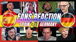 SPAIN FANS CRAZY🤪REACTION TO SPAIN 2-1 GERMANY | EURO 2024