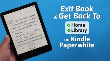 Kindle Paperwhite: How to Go Back to Home Page / Library! [Exit Book]