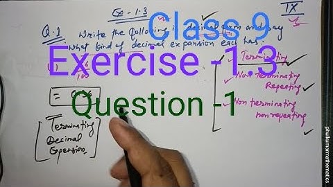 Ex 1.3 Q.1,  Write the following in decimal form and say what kind of decimal expension each has..