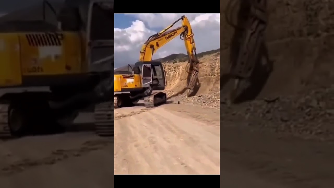 Er wollte nur einsteigen. Der Bagger wollte ein Duell. | Link in Bio