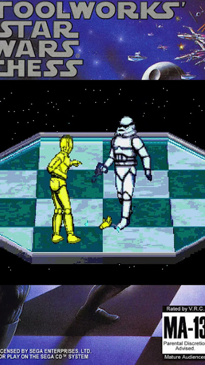 Star Wars Chess DEATH ANIMATION NO.3 (1993/SegaCD) #starwars #starwarsgame #sega #segacd #chessgame