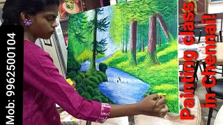 Drawing And Painting Class In Chennai | Acrylic Landscape Painting Video | Drawing Teacher Training Drawing And Painting Class In Chennai | Acrylic Landscape Painting Video | Drawing Teacher Training