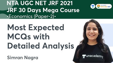 Most Expected MCQs with Detailed Analysis | Economics | NTA UGC NET-JRF 2021 | Simran Nagra