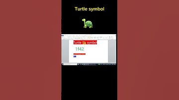 Making turtle🐢symbol in MS word.#msword