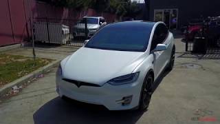 2017 model x 100d - multicoat white full xpel stealth wrap chrome
delete cquartz finest reserve paint correction ceramic coatings of
wheel ...