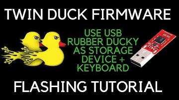 Flashing TWIN DUCK Firmware on USB Rubber Ducky