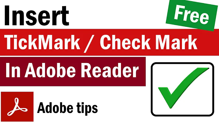 How To Insert Tick Mark in PDF | How to Add a Tick Symbol in a PDF | How To Insert Checkmark in PDF