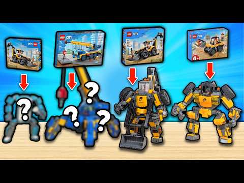 I Built A FLEET Of Construction Mechs To REBUILD My LEGO City!