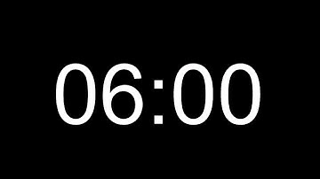 Basic 6 Minutes silent countdown + end beep buzzer