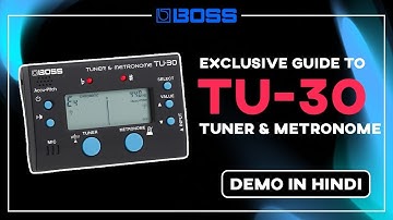 Boss TU-30 Tuner & Metronome Demo