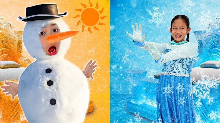 Snow Queen Andrea vs Fire King Eric Hot & Cold Challenge