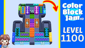 Color Block Jam Level 1100 Solution Walkthrough