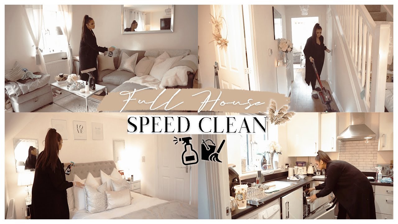 SPEED CLEAN | PRE CHRISTMAS FULL HOUSE CLEAN!! ✨🧼