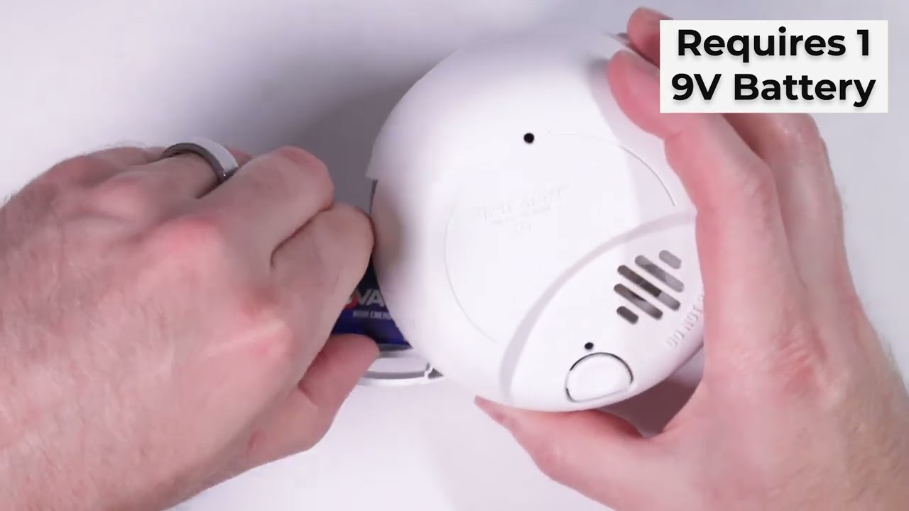 Replacing 9V battery in First Alert smoke detector