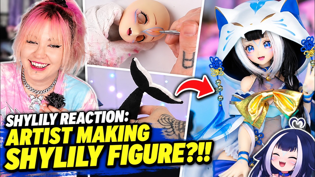 Shylily reaction: Artist making Shylily figure!! #vtuber