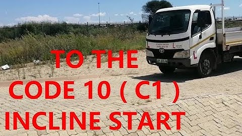 incline start / Code 10 / C1