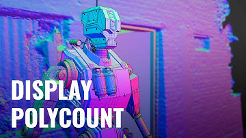 Polycount Display in Blender