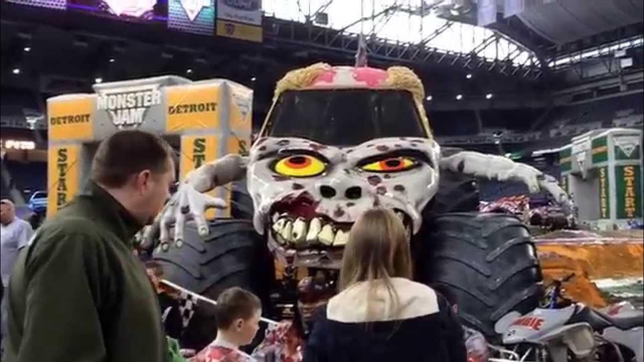 Monster jam Detroit pit party YouTube