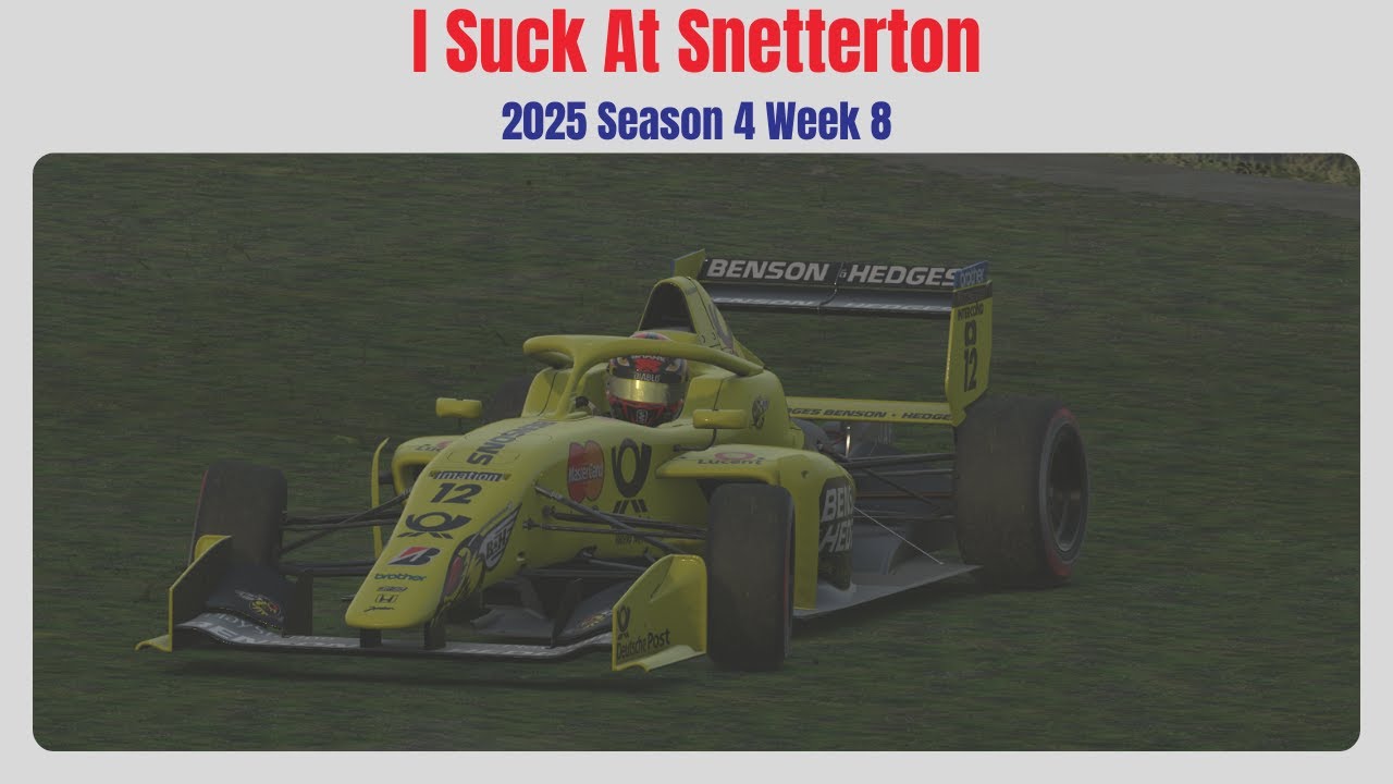 Yeah I hate Snetterton. iRacing Super Formula Lights Week 8 S4 2025