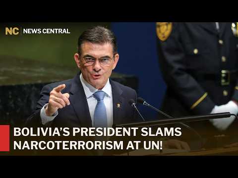 BOLD UN SPEECH: Bolivia's Paz Says Narco Terrorism Fueled 53-Day Road Blockades | AC1Z
