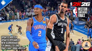 NBA2K20 - 2K26 Updated Roster | New Scoreboard | Enhanced Graphics | Gameplay | Spurs vs Thunder