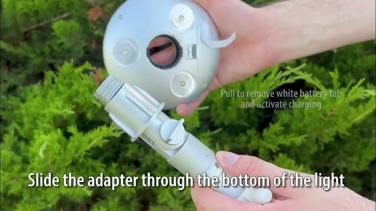 Annin How to Video Assemble US flag, solar light, pole & bracket YouTube