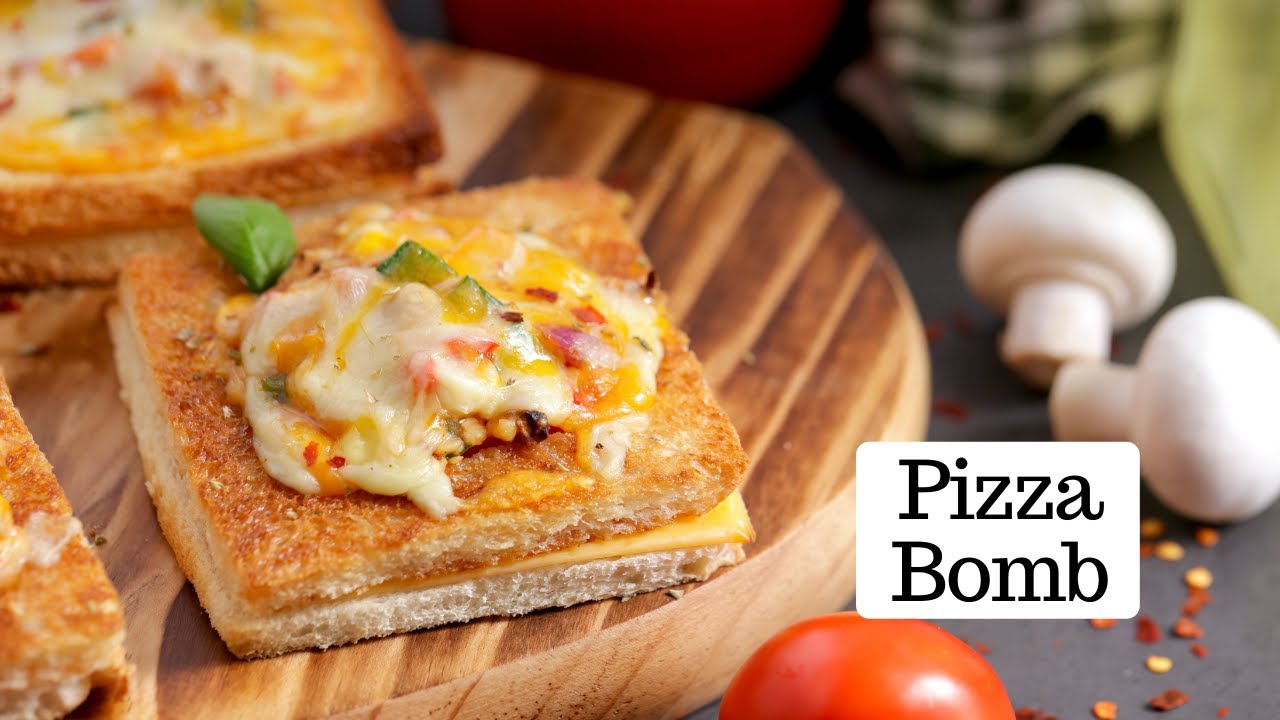 Cheesy Pizza Bread Bomb & Garlic Bread | चटपटा चीज़ ब्रेड बॉम्ब  | Quick Snack by Chef Kunal Kapur