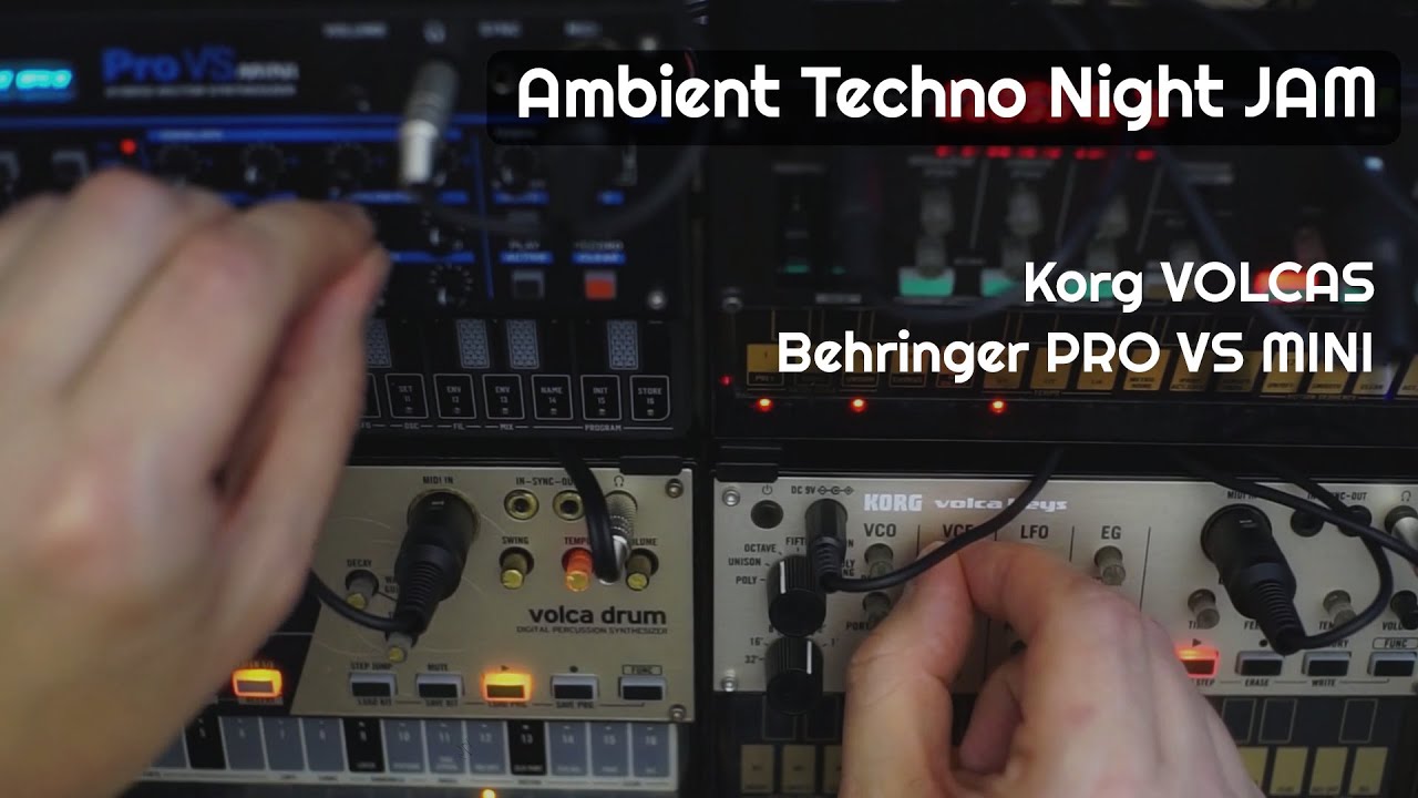 Ambient Techno Night Jam || Volca Series & Behringer Mini