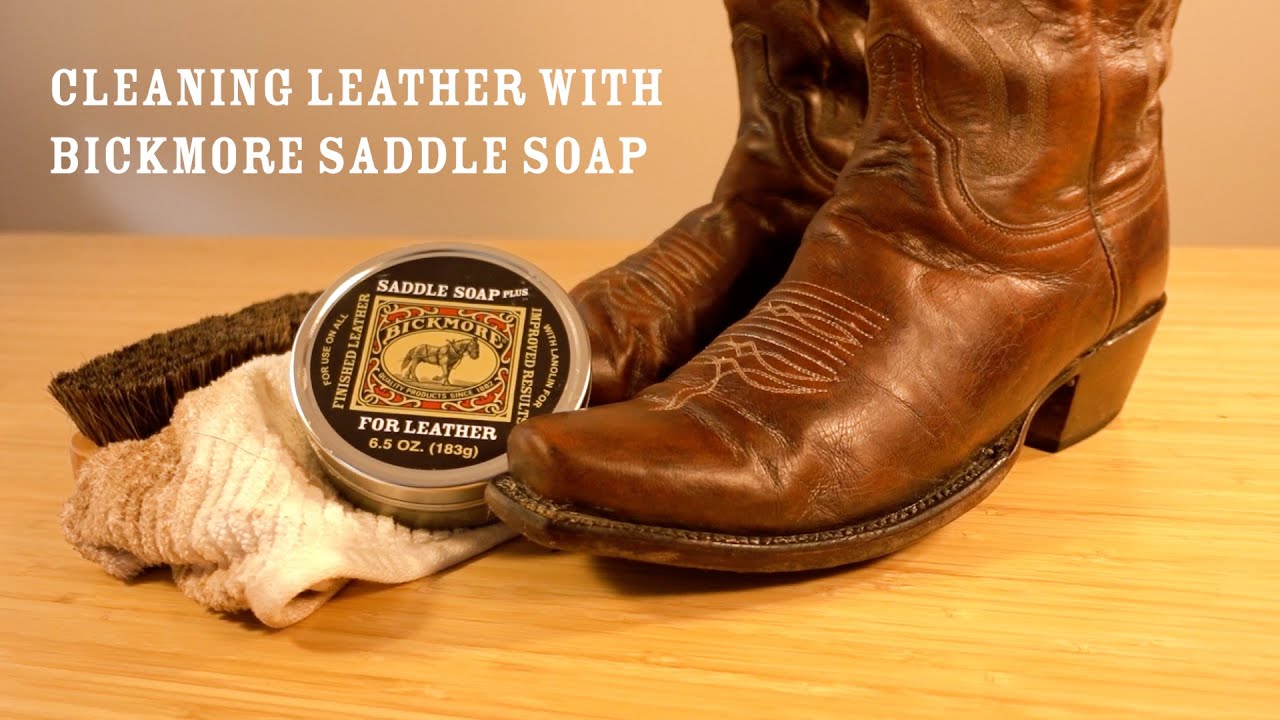 Bickmore Saddle Soap Plus - 2.8oz - Leather Cleaner & Conditioner with Lanolin - Restorer Moisturizer and Protector