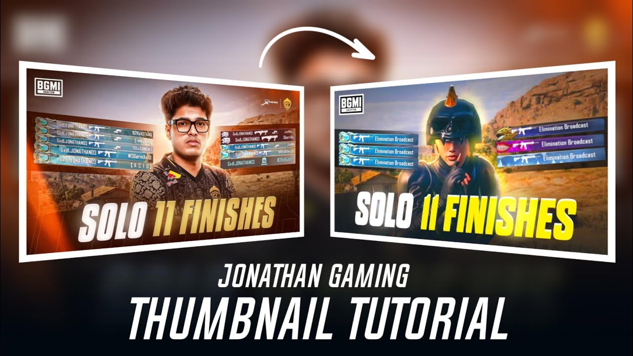 How to Make Thumbnail Like @JONATHANGAMINGYT in PicsArt